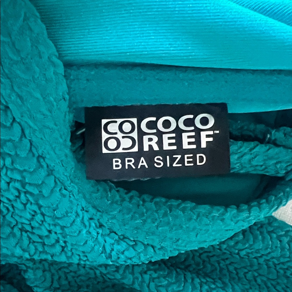 Coco Reef Teal Textured Tankini Top - Picture 4 of 5